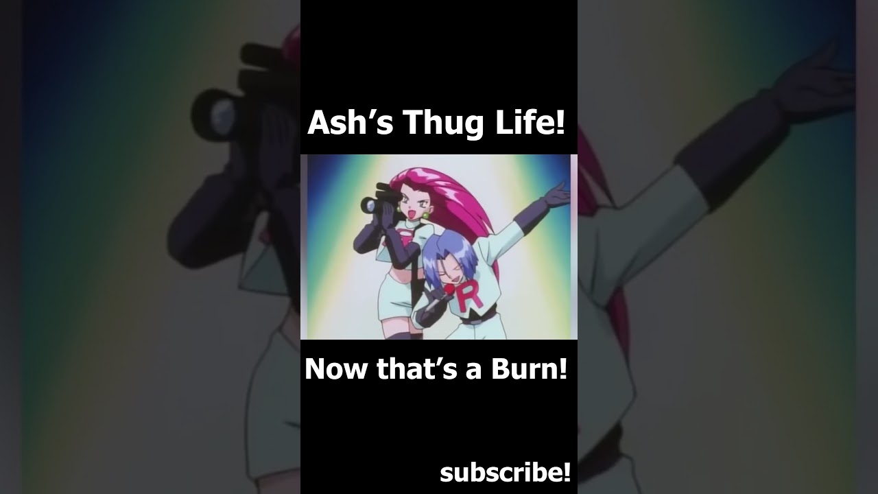 Ash thug life moment! #shorts #anime #pokemon #thuglife