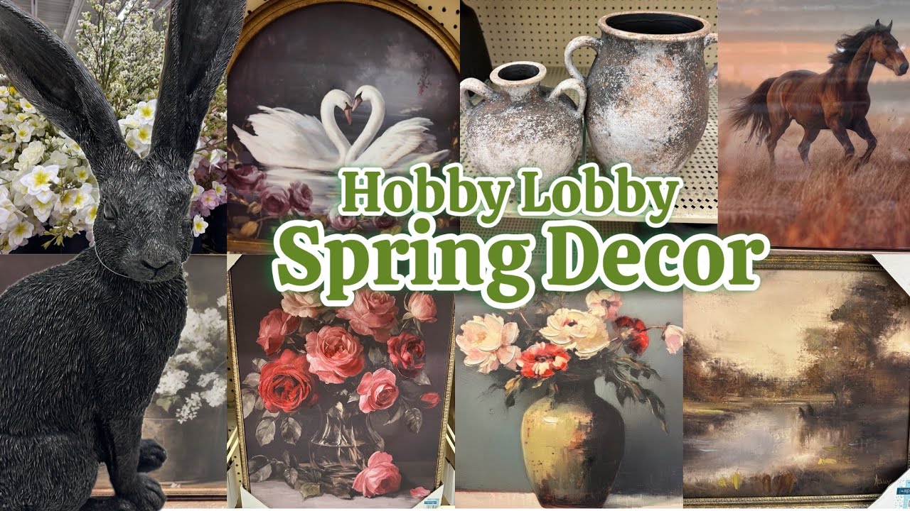 Hobby Lobby Spring 2026 | New Home Decor, Gold Frames & Canvases 🌸