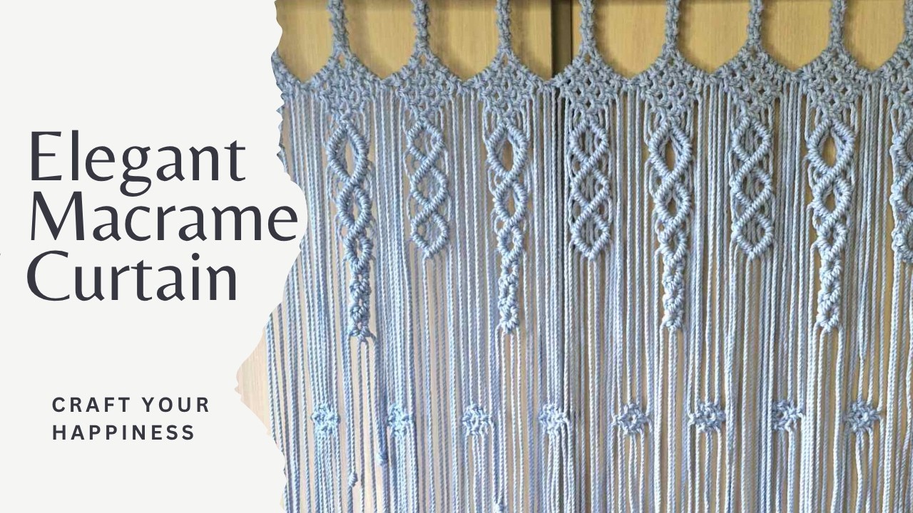 DIY tutorial: How to make macrame curtain