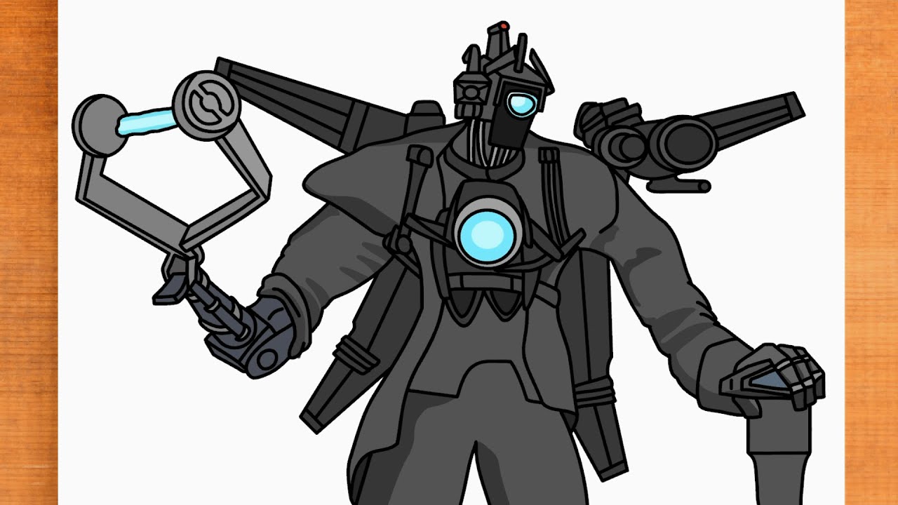 How to draw Titan Cameraman destroyed Skibidi Toilet 74