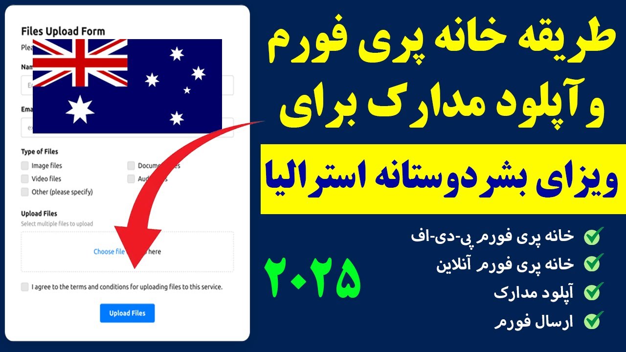 آموزش کامل خانه پری فورم و ارسال مدارک برای ویزای بشردوستانه استرالیا بصورت آنلاین