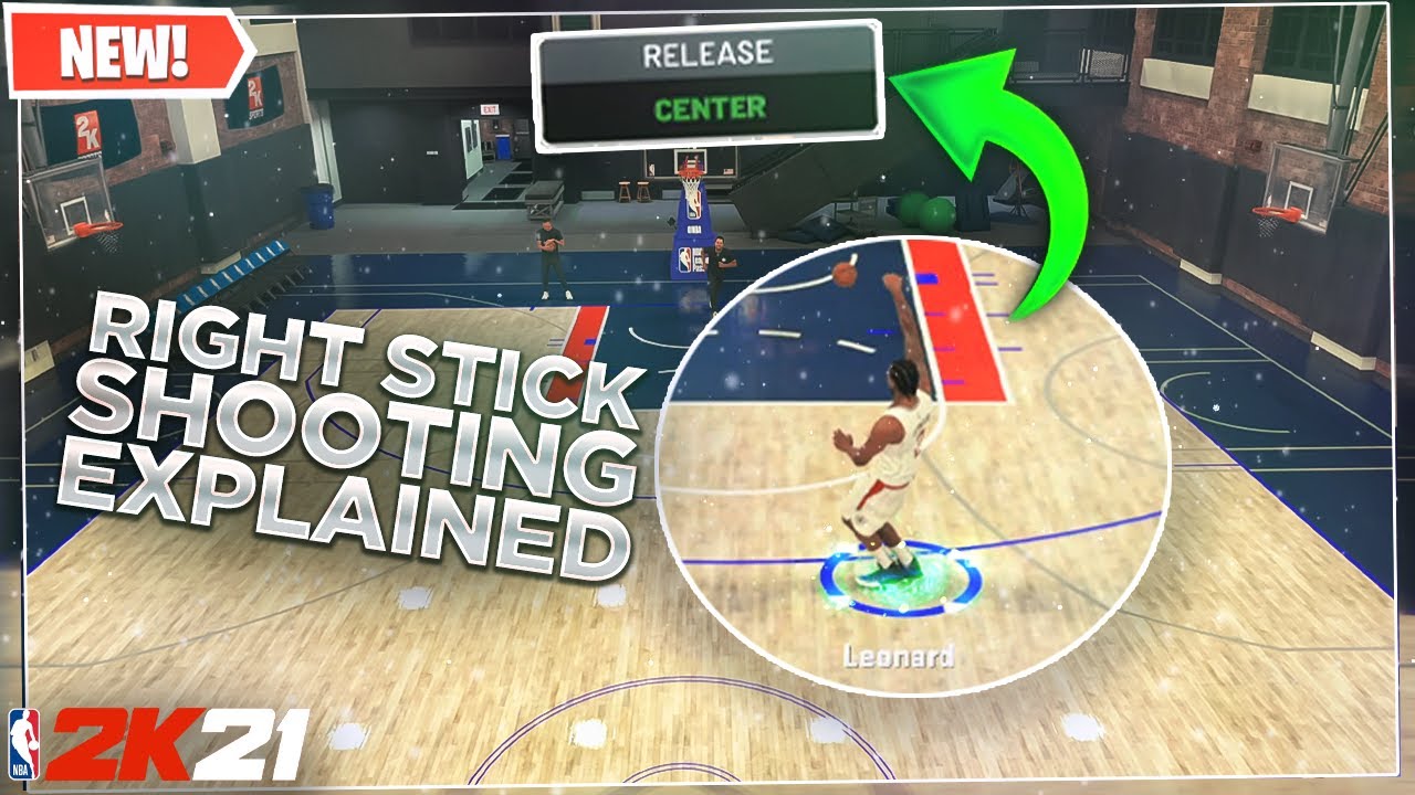NBA2K21 SHOT METER EXPLAINED!! WHERE TO RELEASE AND HOW TO GET CENTER RELEASES ON THE RIGHT STICK!!