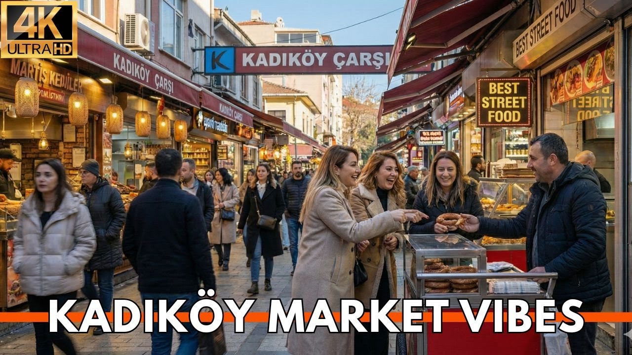 ISTANBUL TURKEY 2026 4K WALKING TOUR | Kadıköy Market & Moda Vibes (Asian Side Food + Shops)