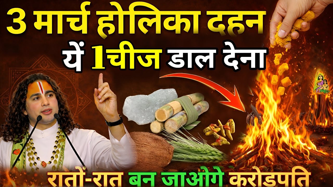 3 मार्च होलीका दहन पर होली की अग्नि में ये 1 गुप्त चीज़ 😱पूरे साल भर 😱धन आता रहेगा. #holi2026 #upay 