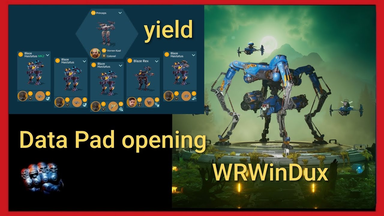 War Robots 🎁 Dux Giveaway and big Data Pads Opening  🥳