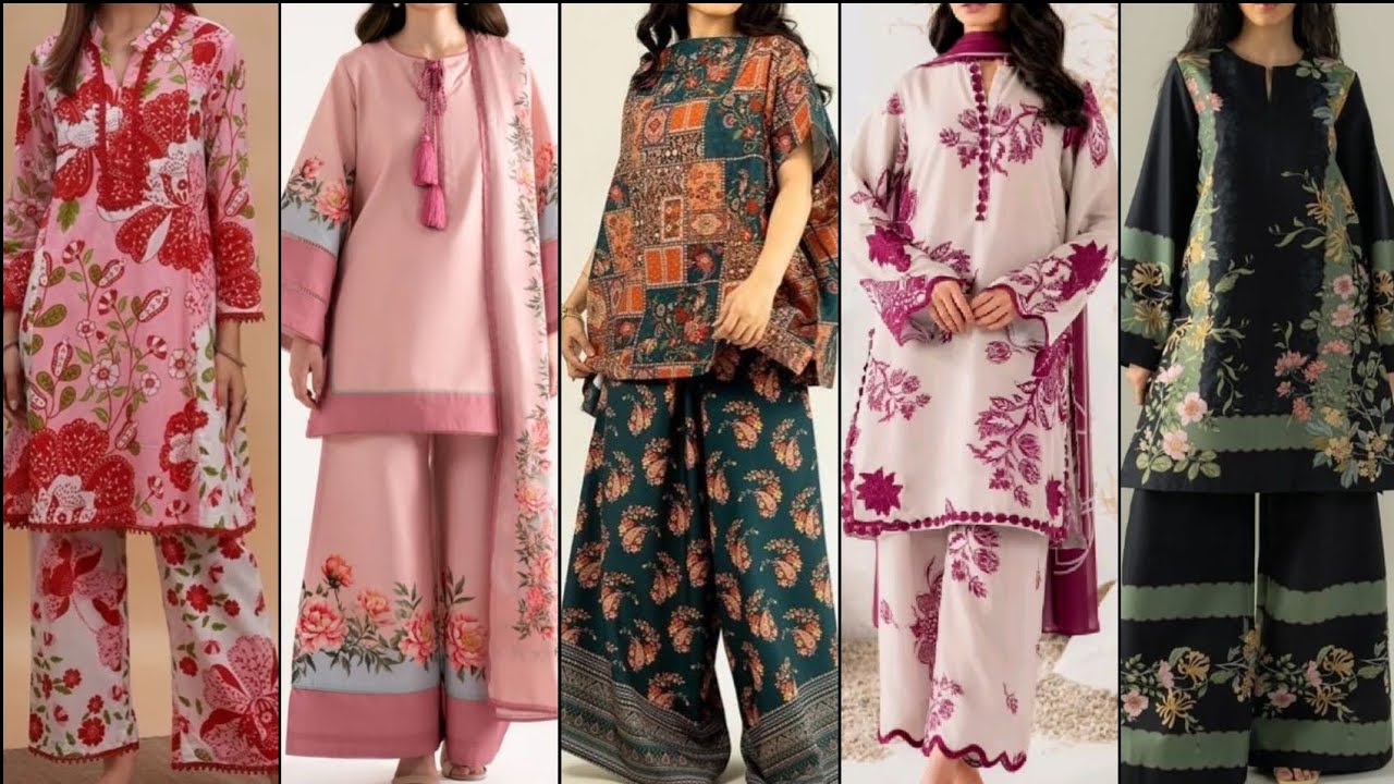 Winter Dresses with Borders and lace Trends 2026/Latest Pakistani Fashion/Latest winter dress 2026.