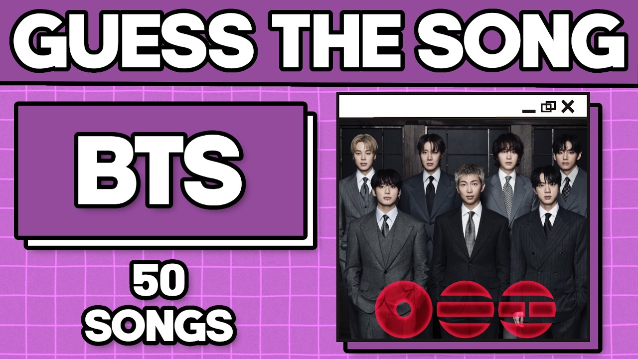 GUESS THE 50 BTS SONGS (New Album Included) 💜 🎤 🔥 | Music Quiz