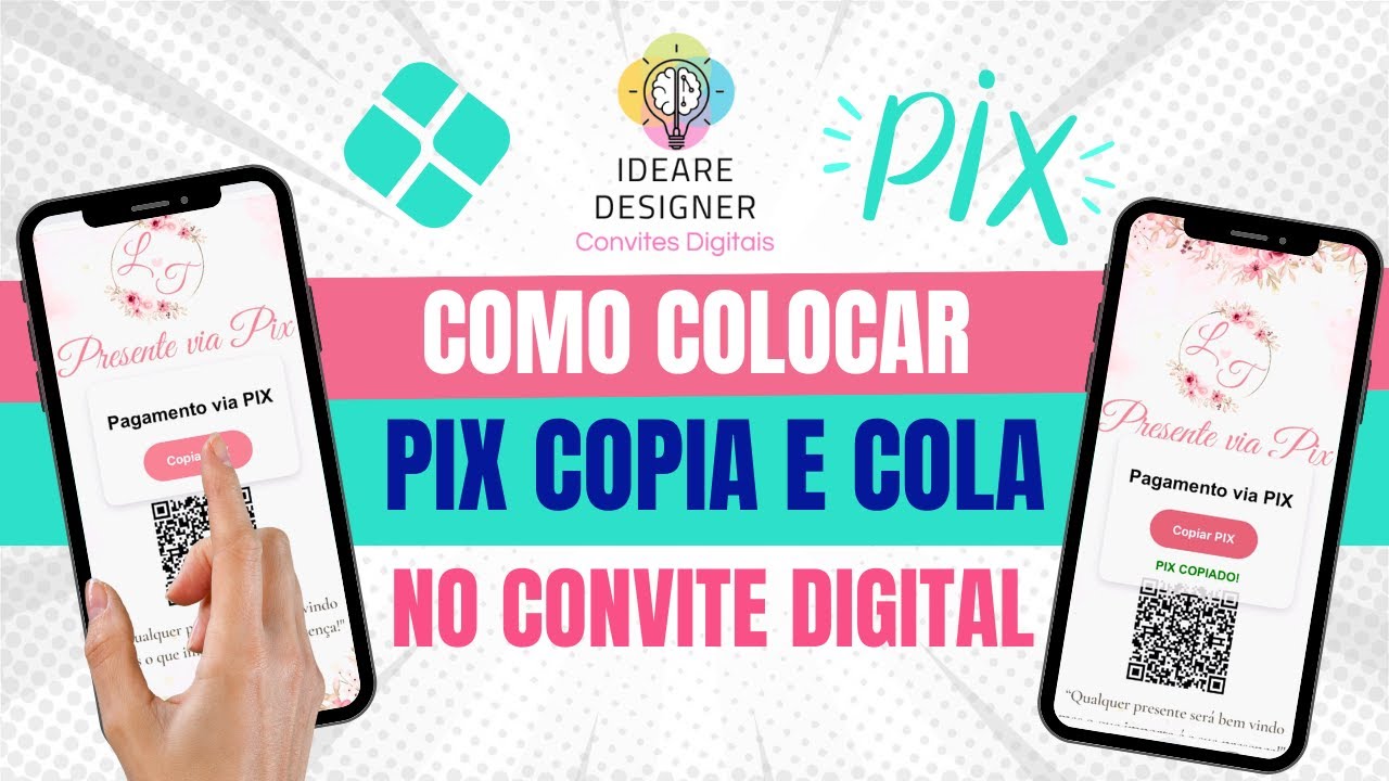 Aprenda a criar pix copia e cola no seu convite digital interativo