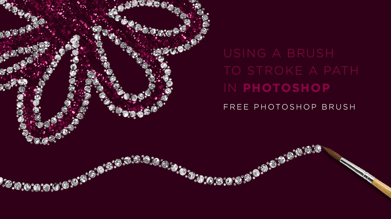 Photoshop Tip: Using a brush to stroke a path + Free Brush Download