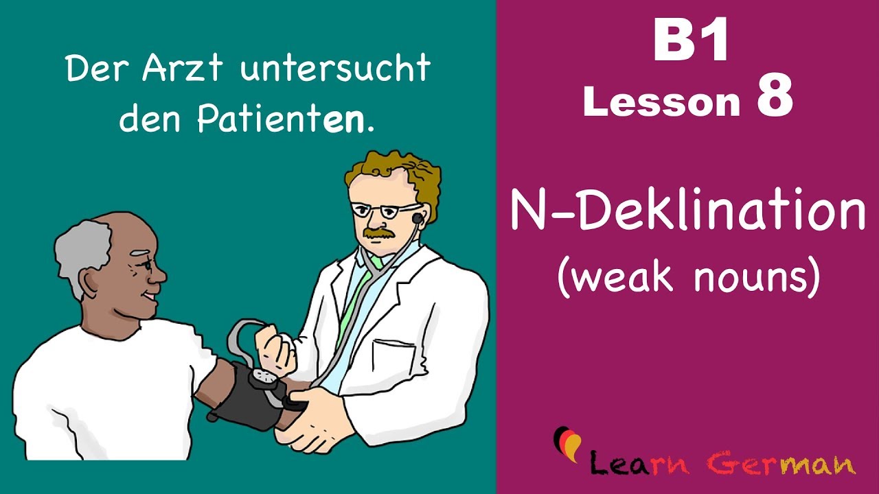 B1 -  Lesson 8 | N-Deklination | Weak Nouns | Learn German Intermediate