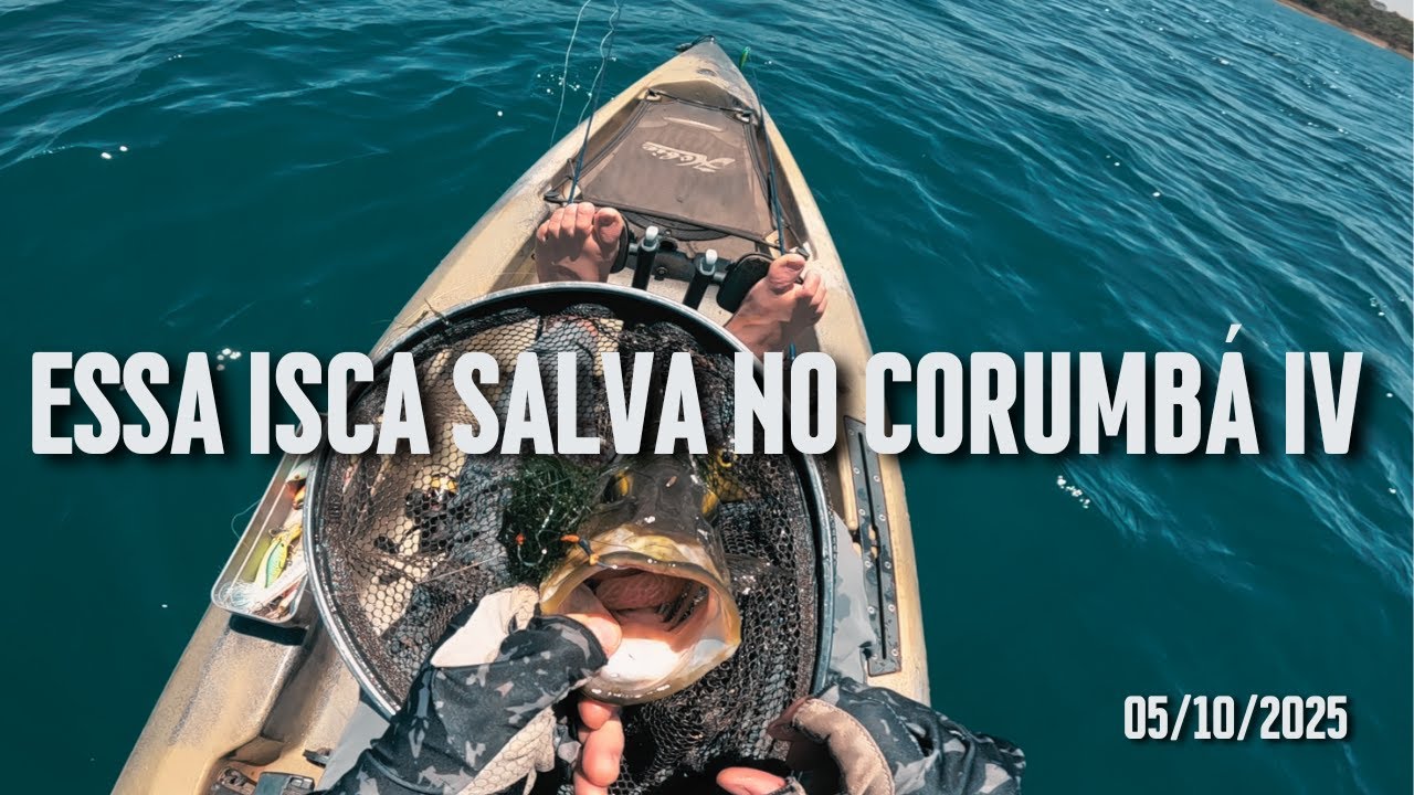 ESSA ISCA SALVOU A PESCARIA NO CORUMBÁ 4!