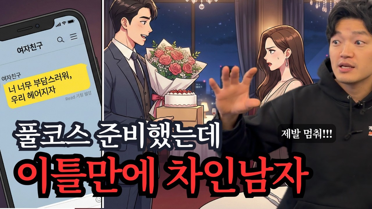 잘해줘도 부담스럽다고? 사귄지 이틀만에 차인 남자