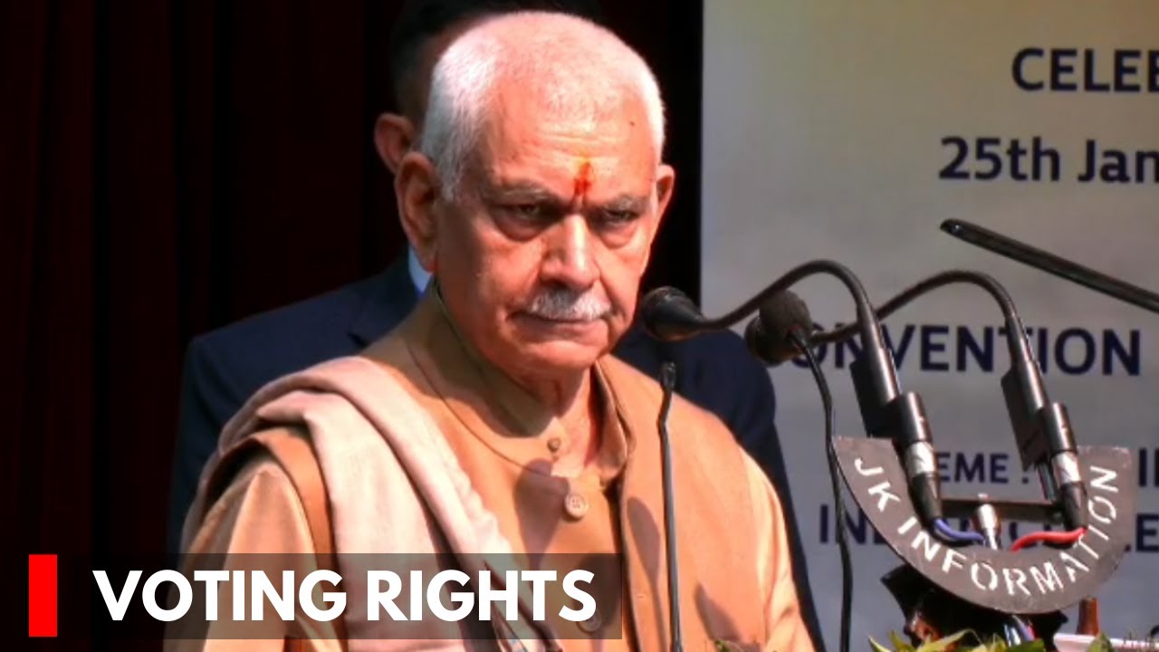 Post Aug 5, 2019 Every J&K Citizen Got Voting Rights: LG