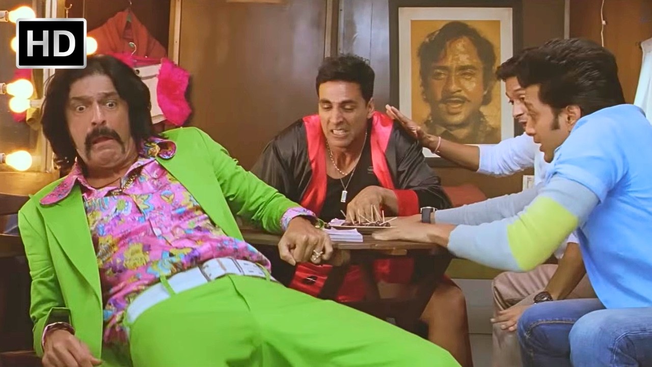 बीच में रख इसको बीच में रख - Akshay Kumar, Chunky Panday, Riteish Deshmukh - Hindi Comedy - HD