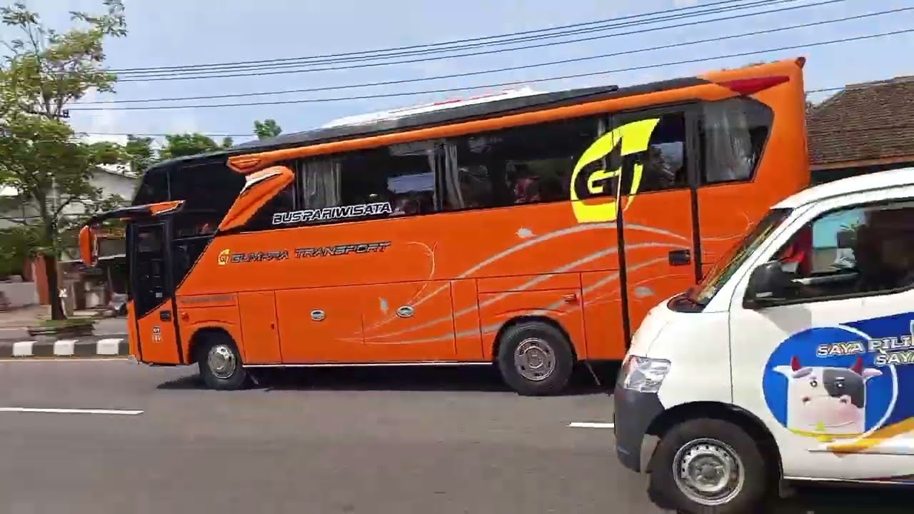 VLOGS❗🚍 BUS - MELINTAS JALAN RAYA - ARAH JALUR  PANTURA