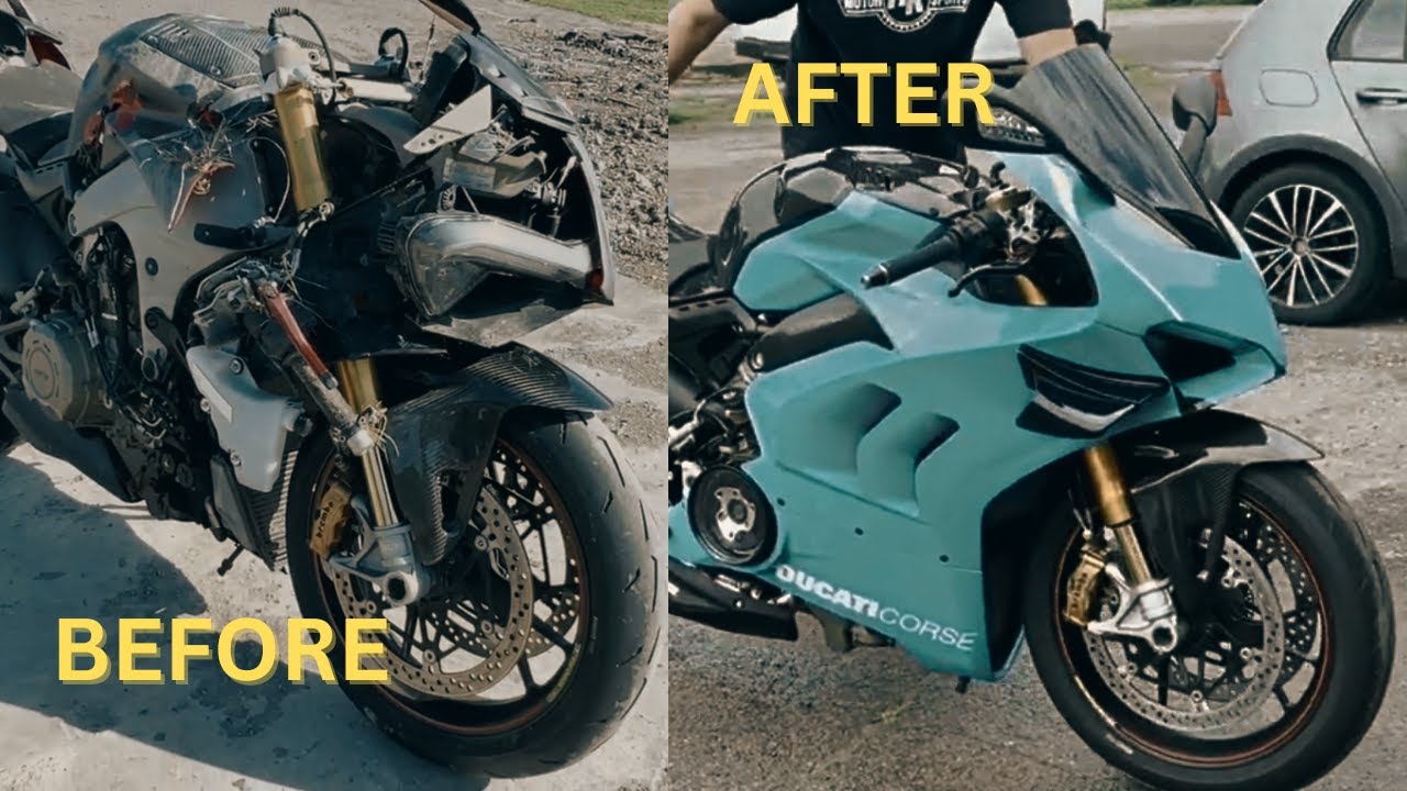 Wrecked Ducati Panigale V4S Gets a Full Rebuild | Start to Finish Project