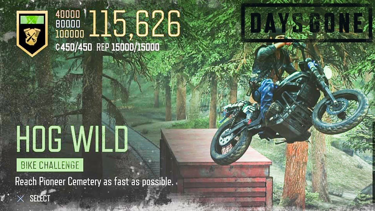 DAYS GONE CHALLENGE HOG WILD TIPS FOR EASY GOLD RANK