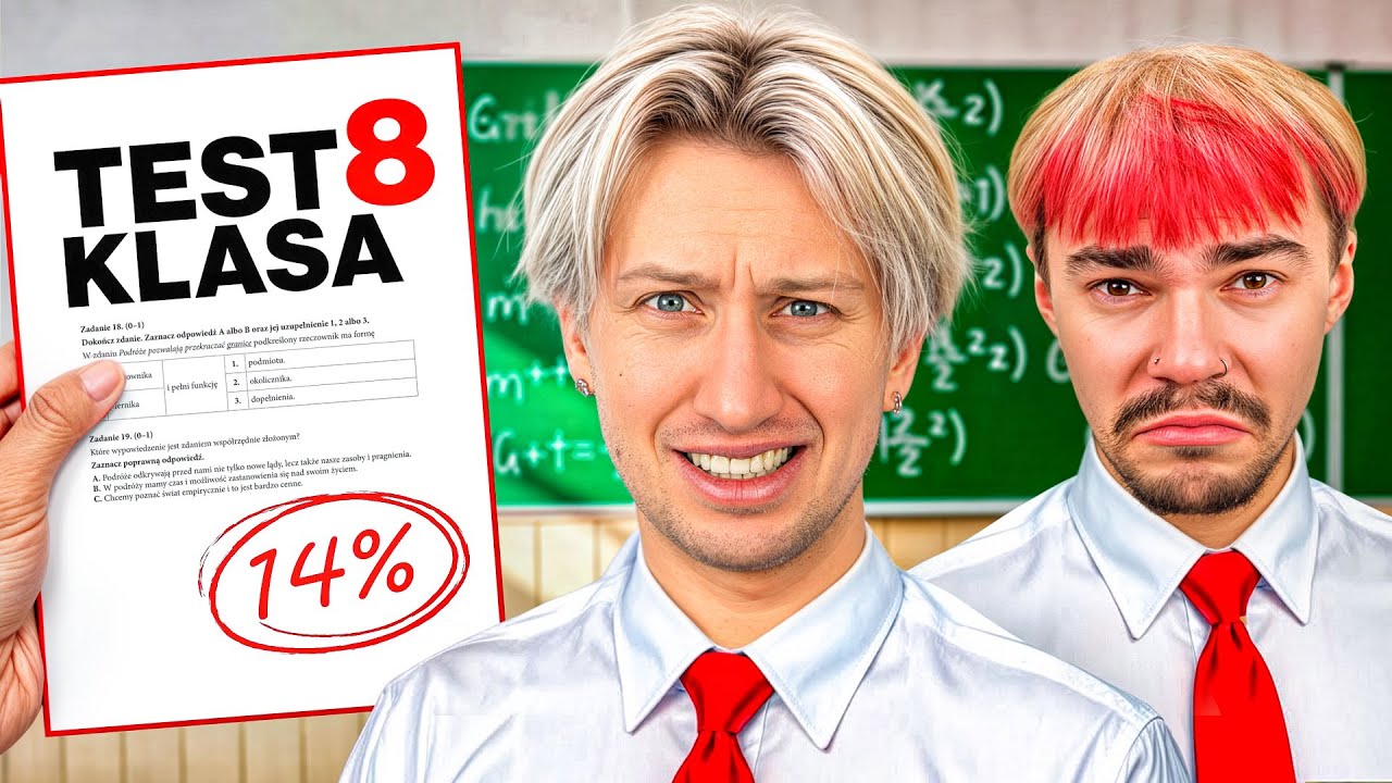 4 INFLUENCERÓW vs TEST 8-KLASISTY