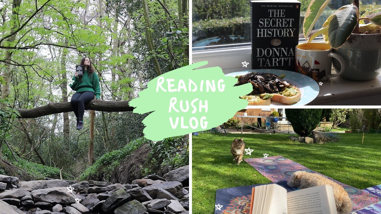 FINALLY READING THE SECRET HISTORY // stay home reading rush vlog