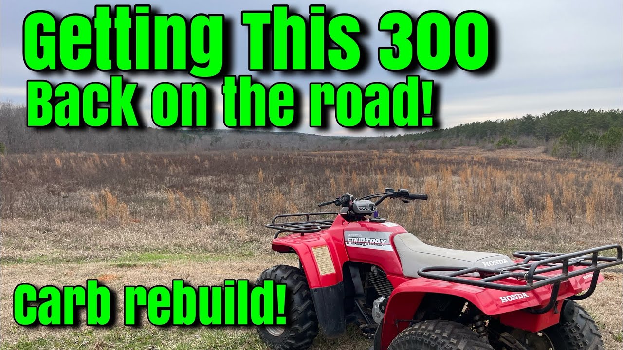 Reviving a Honda fourtrax 300!! Carburetor clean!