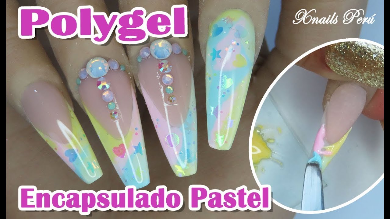 COMO crear Colores pastel y ENCAPSULADO con POLYGEL 💅paso a paso 💜💜