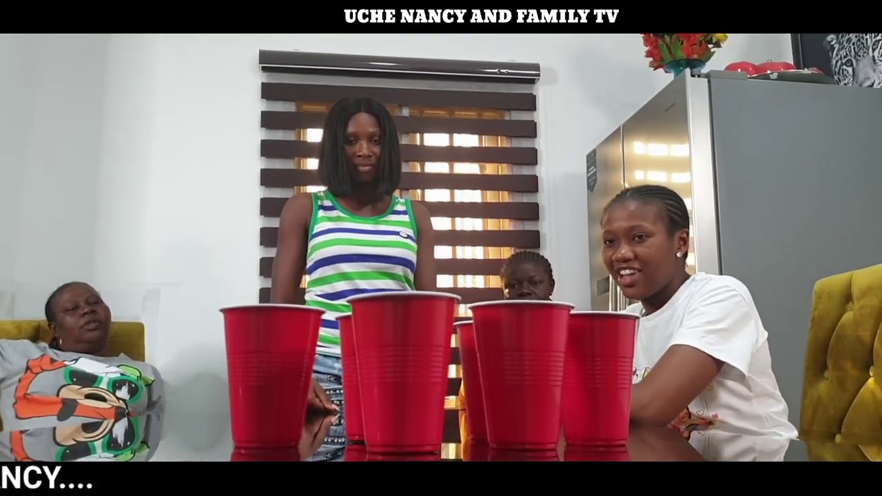 THE HOUSE WAS LOCKED IN A TENNIS THROW GAME CHALLENGE. WATCH TO THE END 2 FIND OUT WHO THE WINNER IS