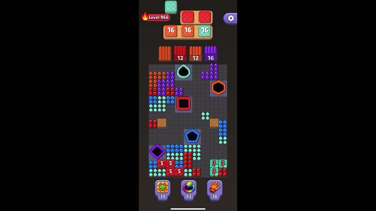 Hole Gems Puzzle Level 966