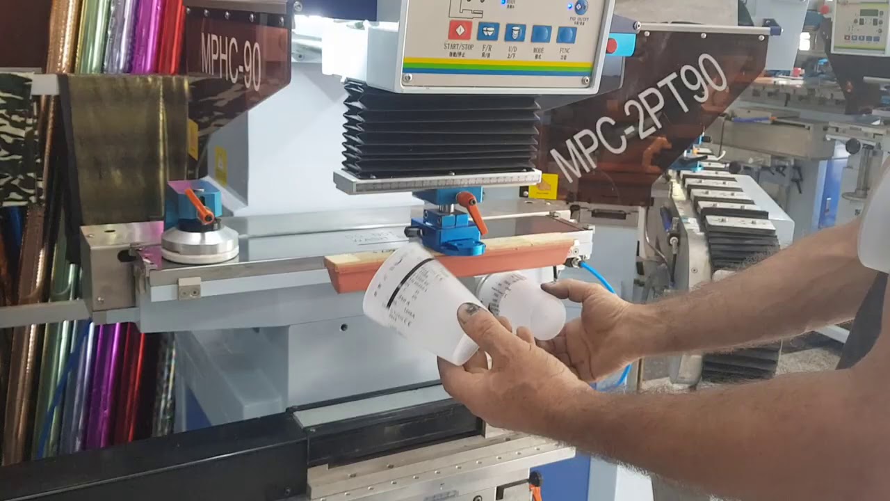 MPHC-90 Kapalı Hazne Tek Renk Tampon Baskı Makinesi