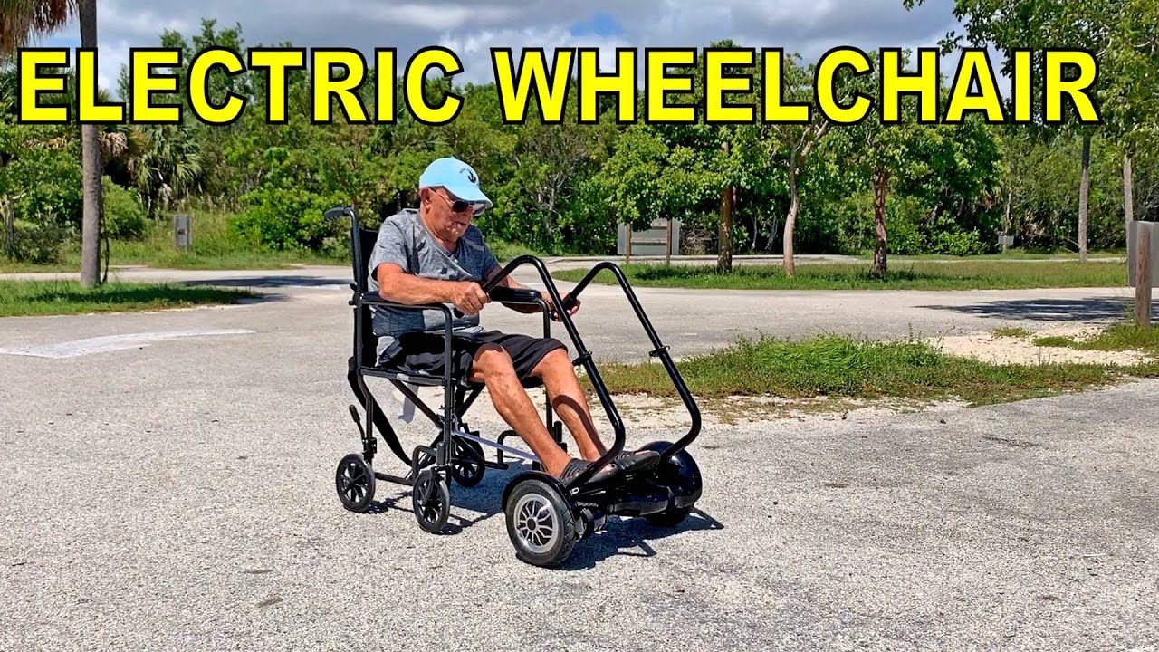 Hoverboard Handles Add-On Use With Wheelchair.