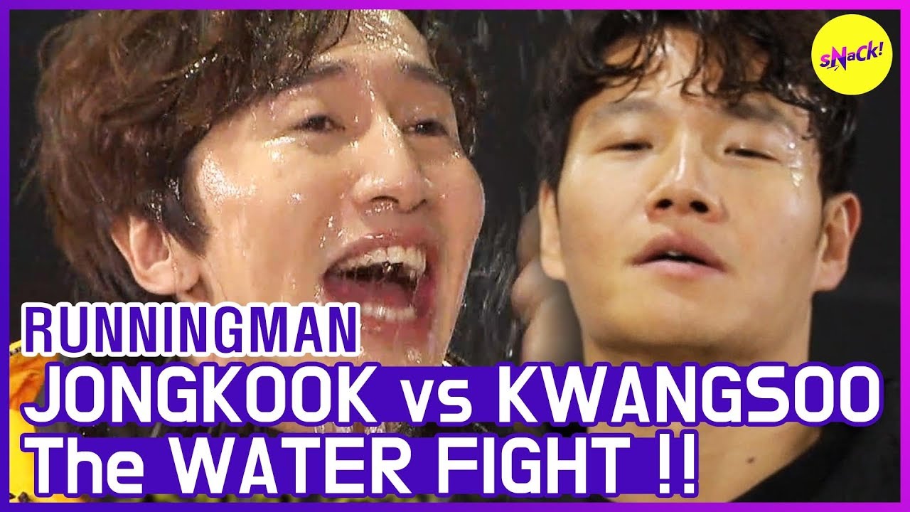 [HOT CLIPS] [RUNNINGMAN] | JONGKOOK против KWANGSOO💥 ВОДА БОРЬБА (ENG SUB)