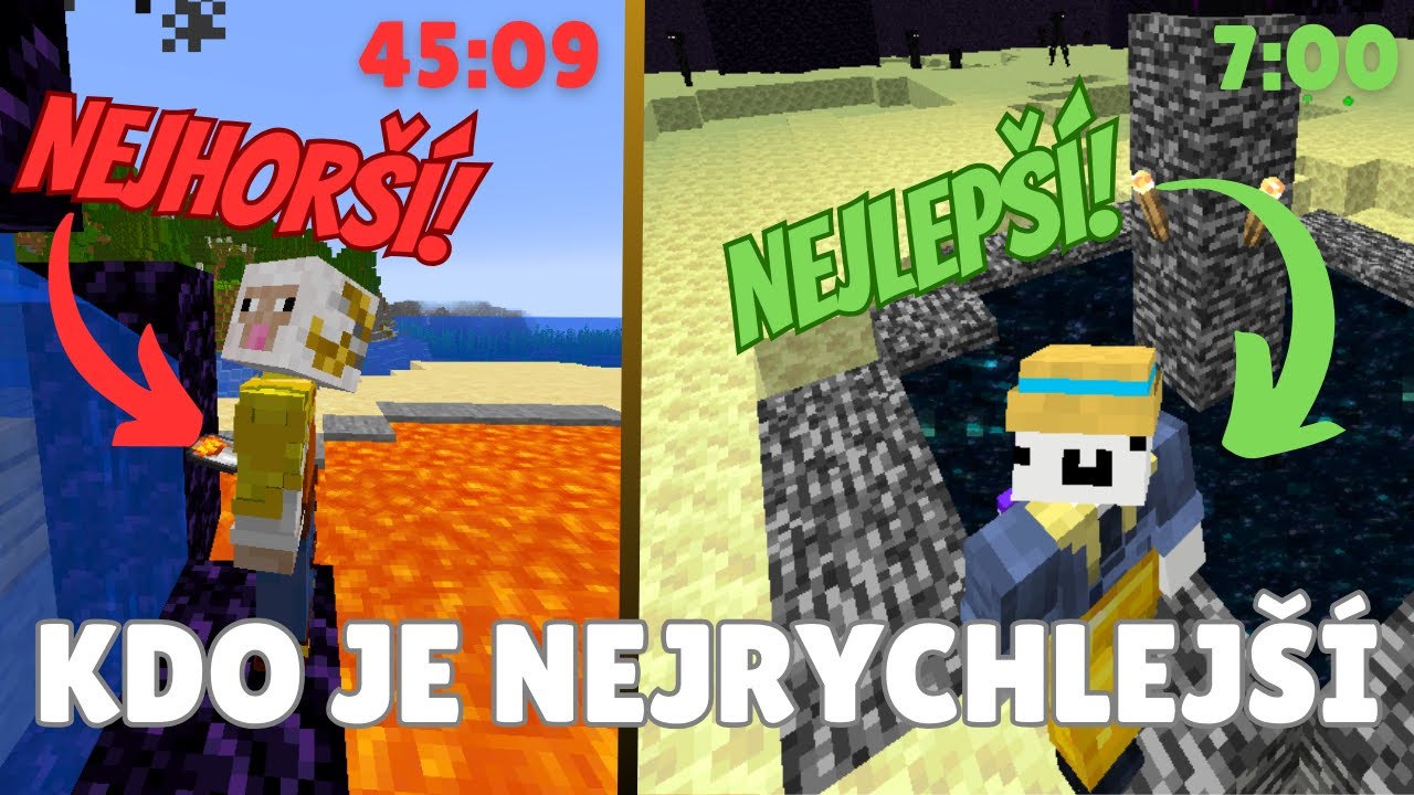 UČÍM YOUTUBERY SPEEDRUNNOVAT MINECRAFT! - @jixeron&@matesoviny&@coxoujes&@Luckeris