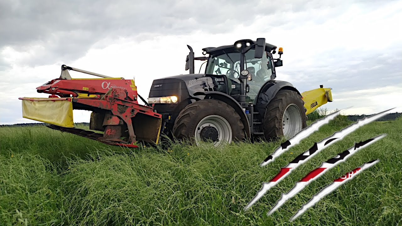 CASE IH PUMA 200 CVX - Koszenie trawy | BM DANEX