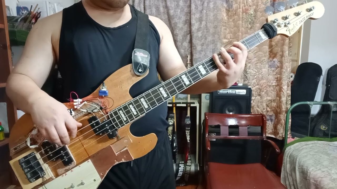 double reverse p bass pickup vari locations test include EB0 MM position fender squier bc rich