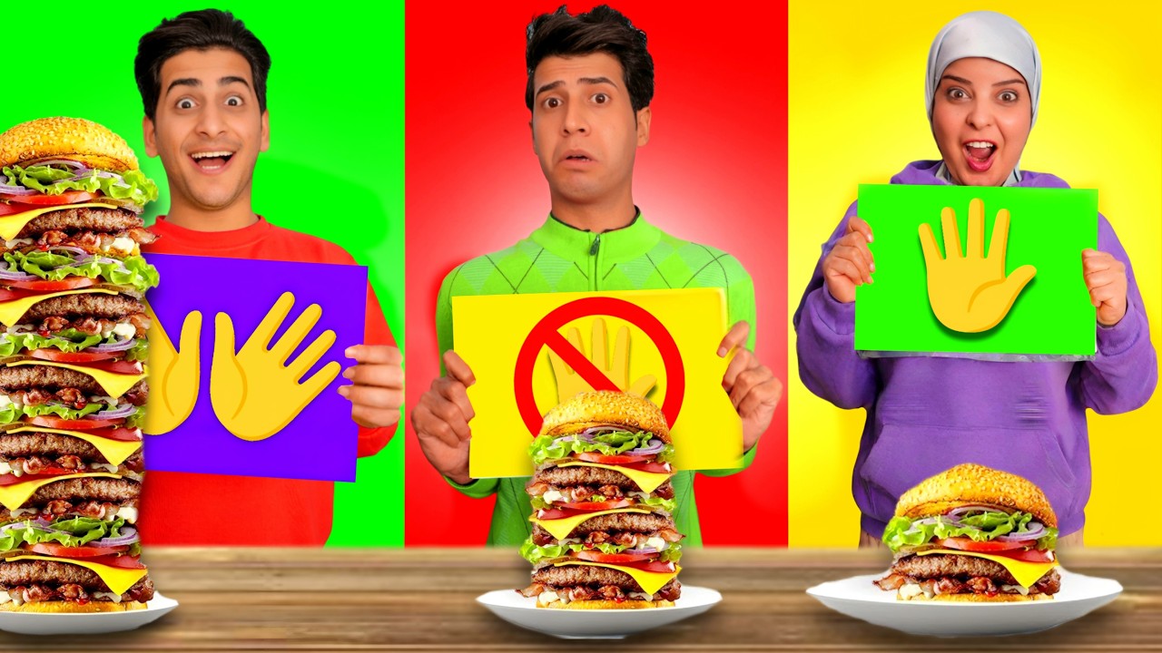 تحدي الأكل لا تختار الورقه الخطأ ❌ ! ( والخسران يتعاقب 🔥)