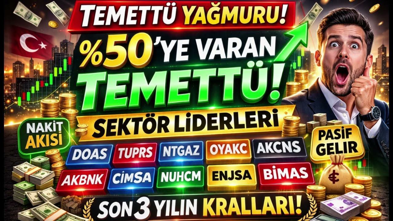 SON 3 YILIN TEMETTÜ KRALLARI! 👑 %50’YE VARAN TEMETTÜ VEREN ŞİRKETLER