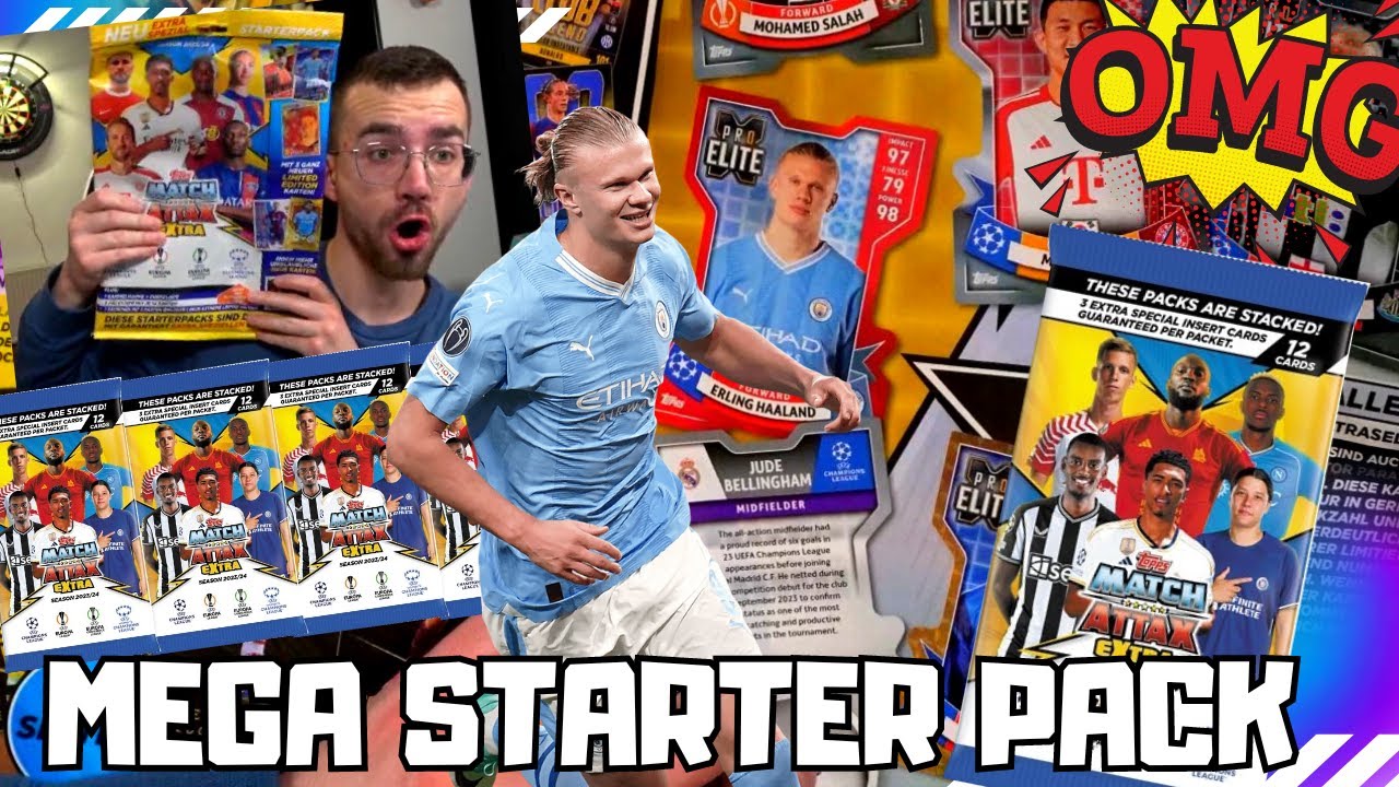 Topps MATCH ATTAX EXTRA CHAMPIONS LEAGUE 23/24 Mega Starter Pack 😱🔥 [4K]