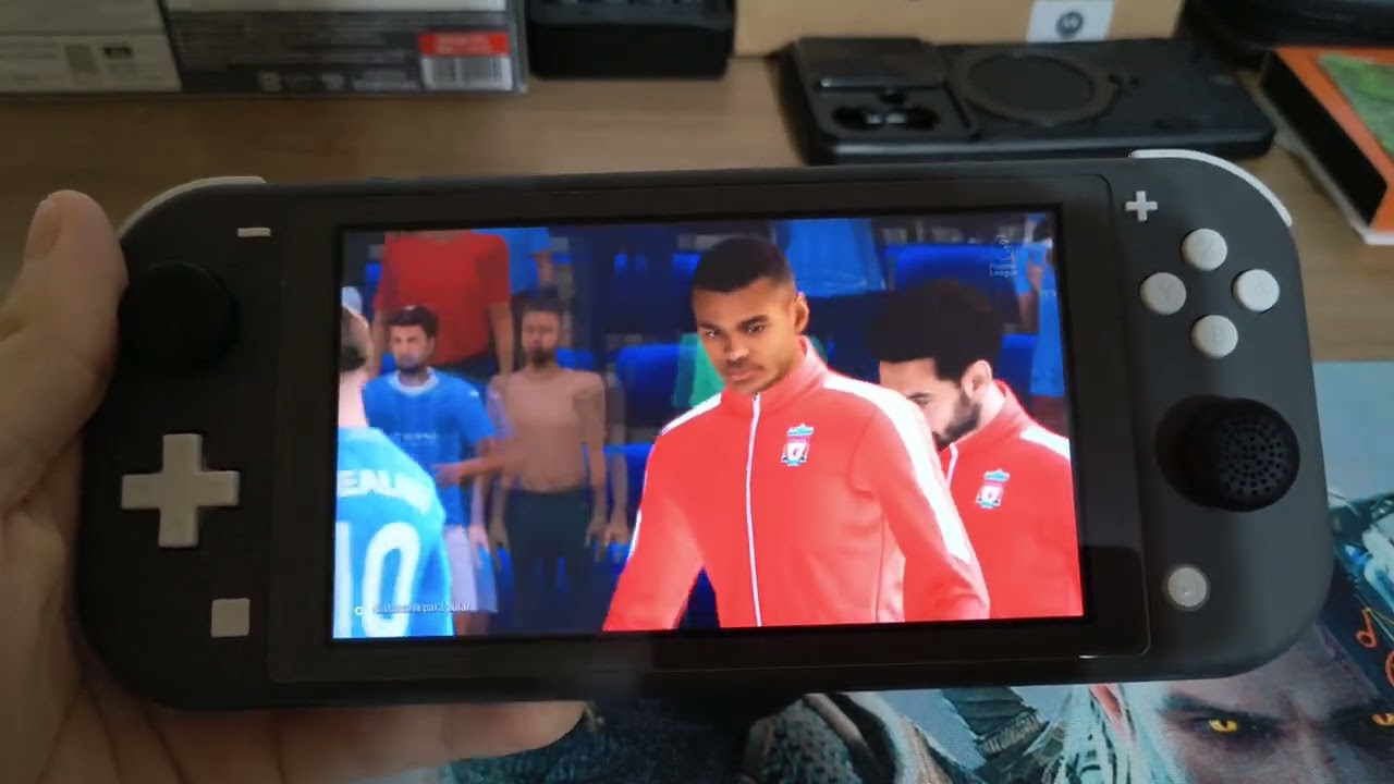 Teste de jogos pesados no Nintendo Switch Lite desbloqueado