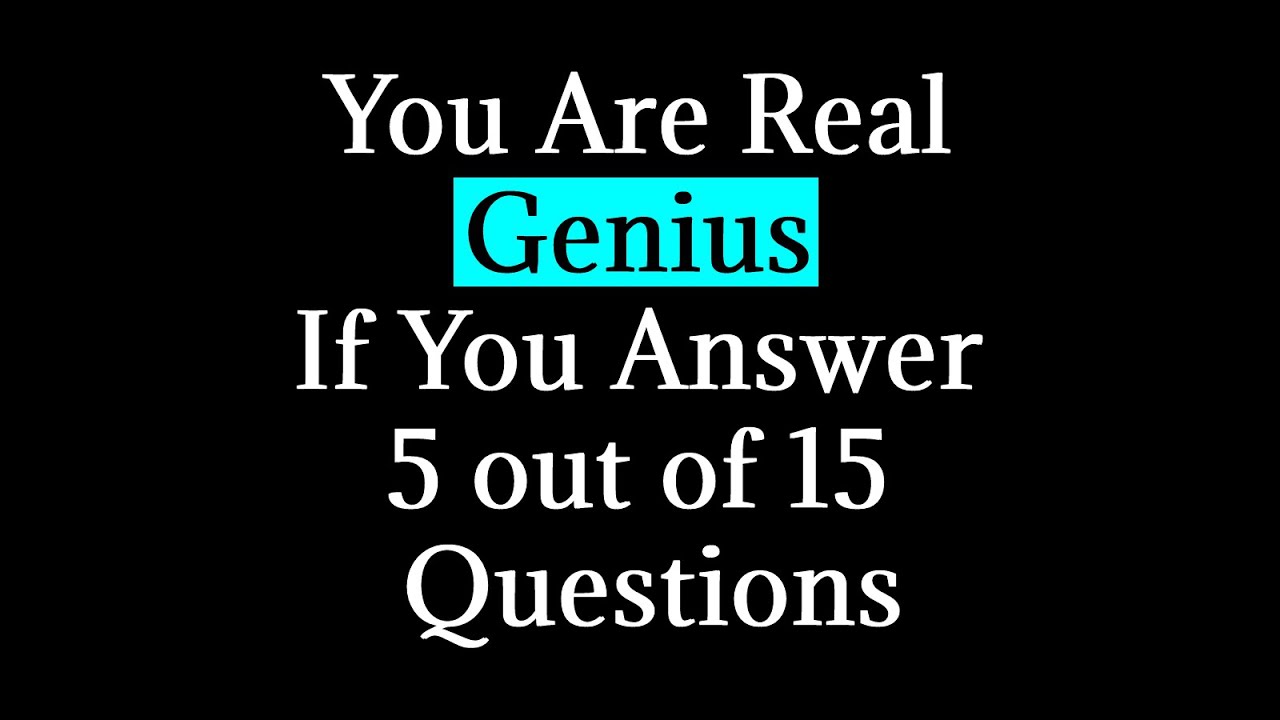 Difficult Quiz That a Fool is Unlikely to Pass | Erudition Test