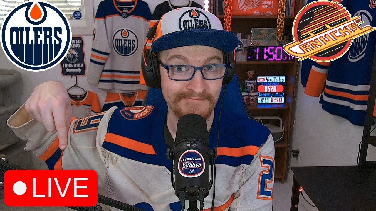 EDMONTON OILERS VS VANCOUVER CANUCKS LIVE | FAN REACTION & COMMENTARY