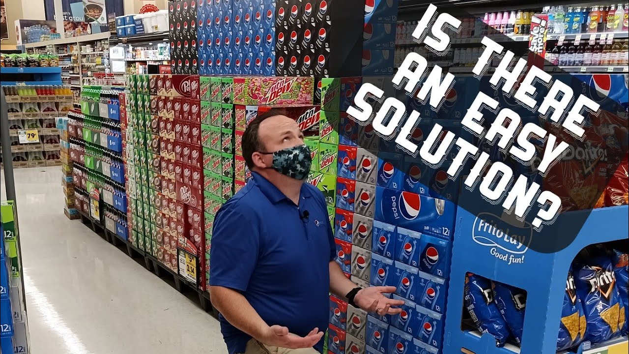 Rotating 12pks on a Pepsi Display