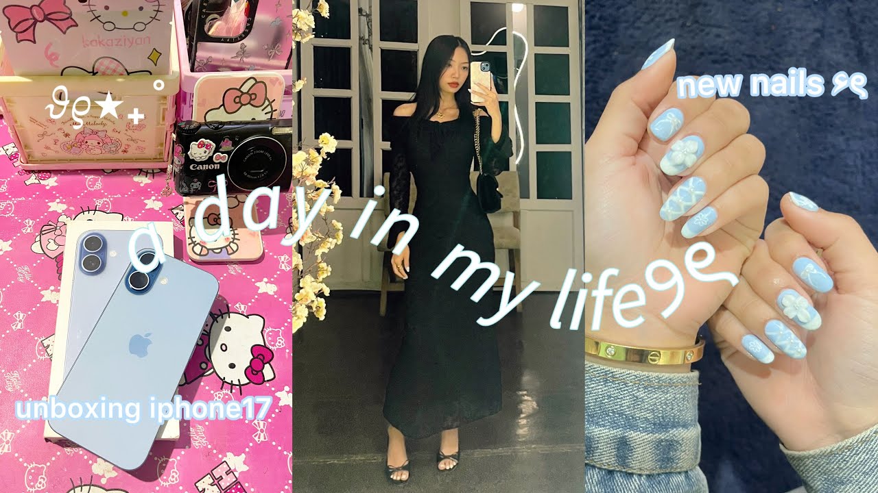 a day in my life 𐙚 || Unboxing iphone 17🩵