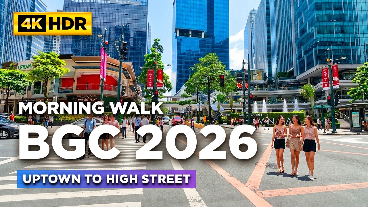See One of the Philippines&rsquo; RICHEST Districts | BGC Morning Walk from Uptown to High Street