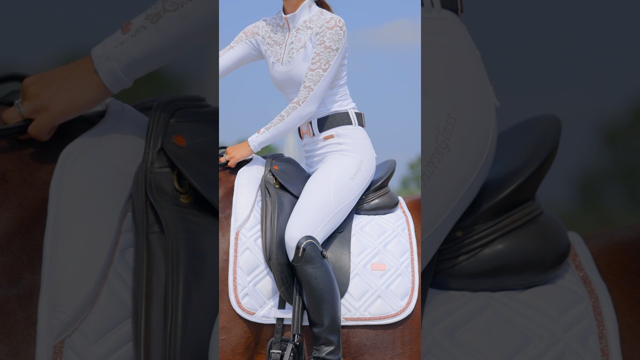 Dreamy Saddle Pads🦄🤍 #dressage #equestrianoutfit #horseriding