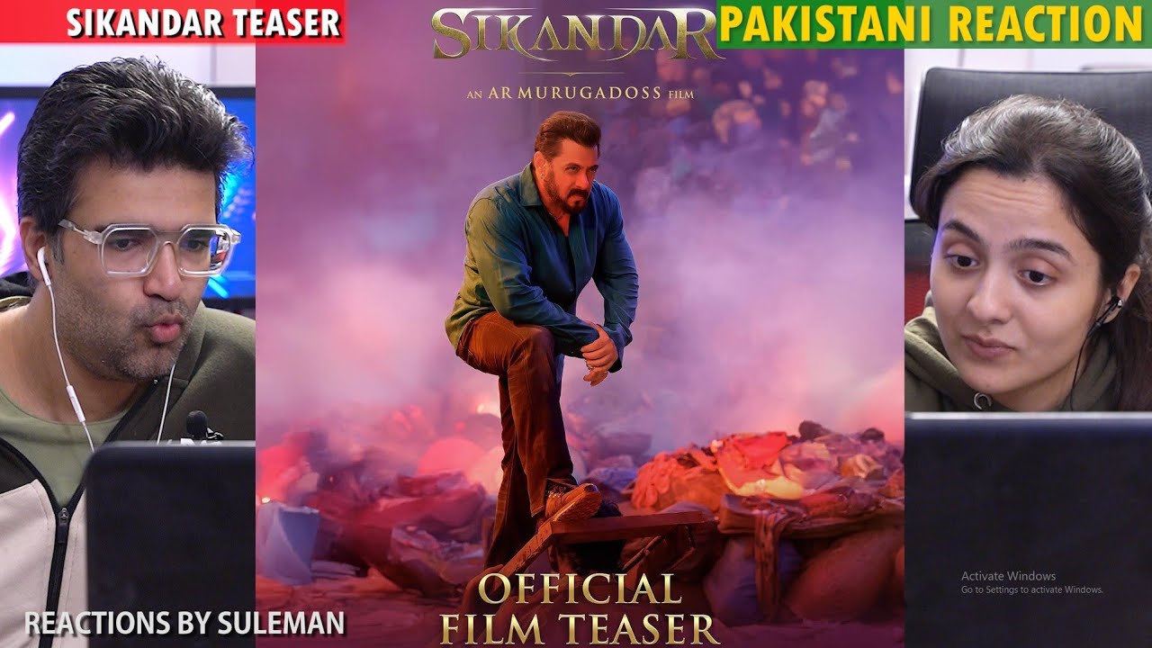 Pakistani Couple Reacts To Sikandar Teaser | Salman Khan | Rashmika Mandanna | Sajid Nadiadwala