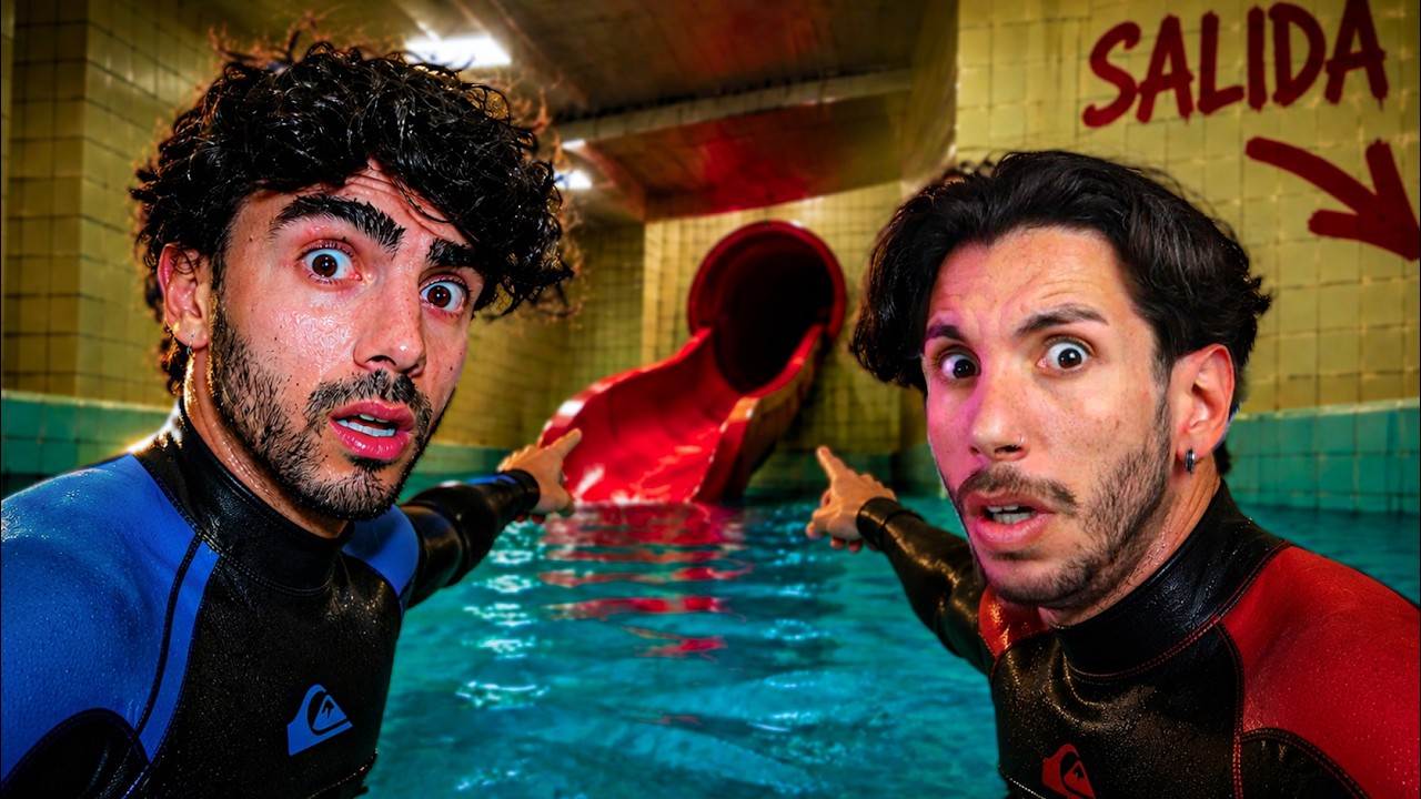 BAJAMOS a los POOLROOMS por los TOBOGANES de FEDE