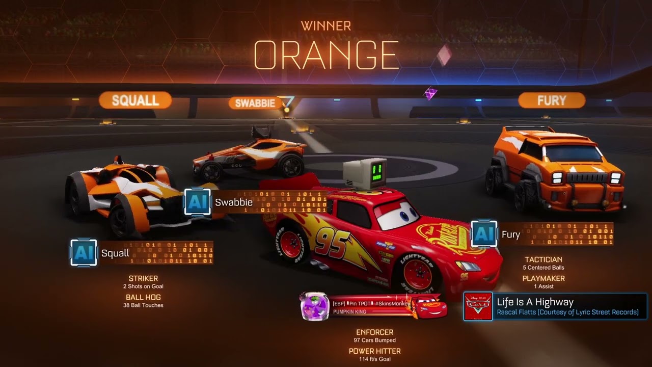 Rocket League Lightning McQueen first impressions