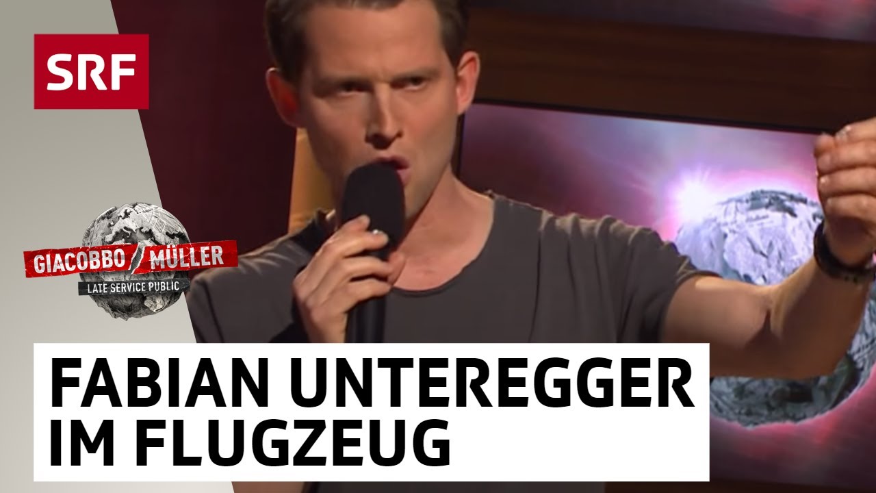 Fabian Unteregger - im Flugzeug | Giacobbo / Müller | Comedy | SRF