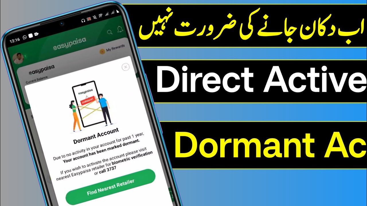 how to activate dormant easypaisa account at home | easypaisa dormant account activation 2025
