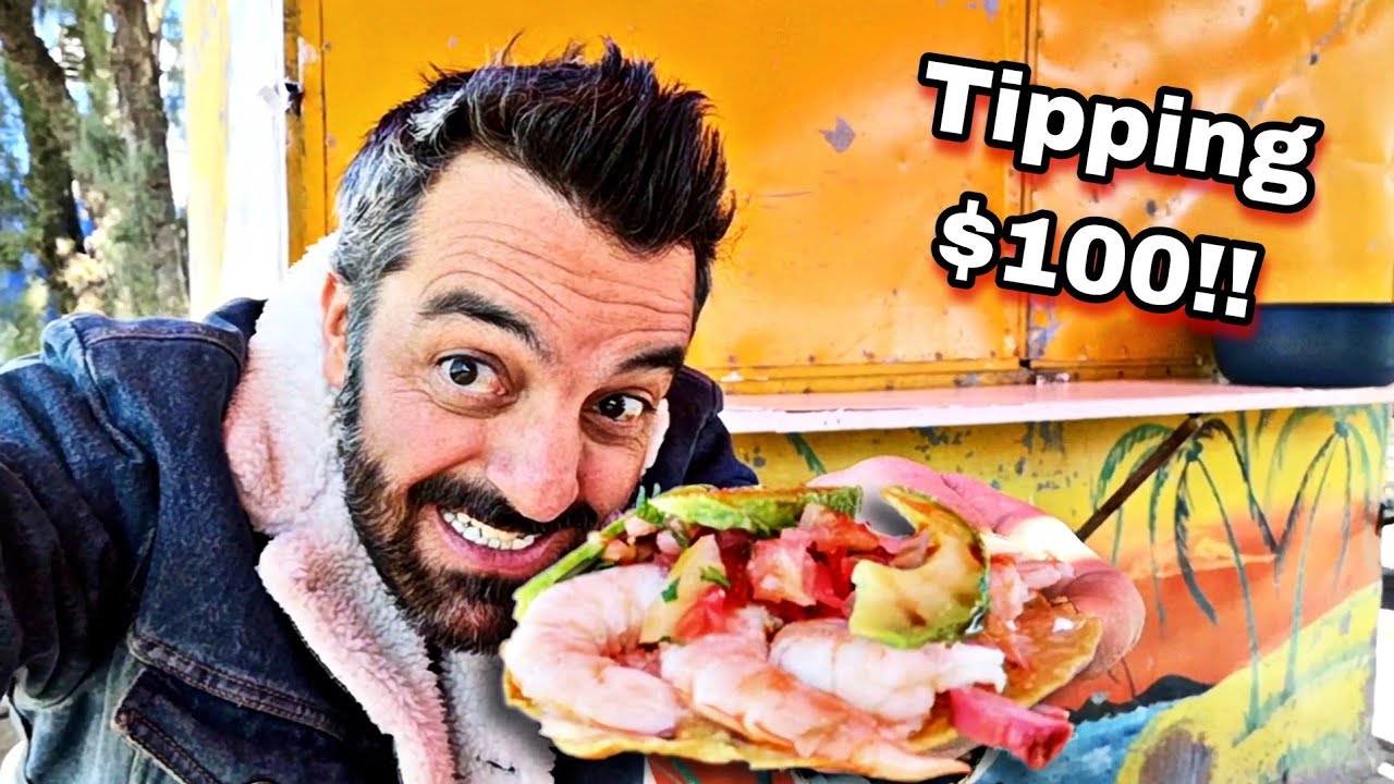 Better Than TACOS? || Mexican Street SEAFOOD? || MARISCOS, Ceviche & Tostadas || Tipping $100 Dlls