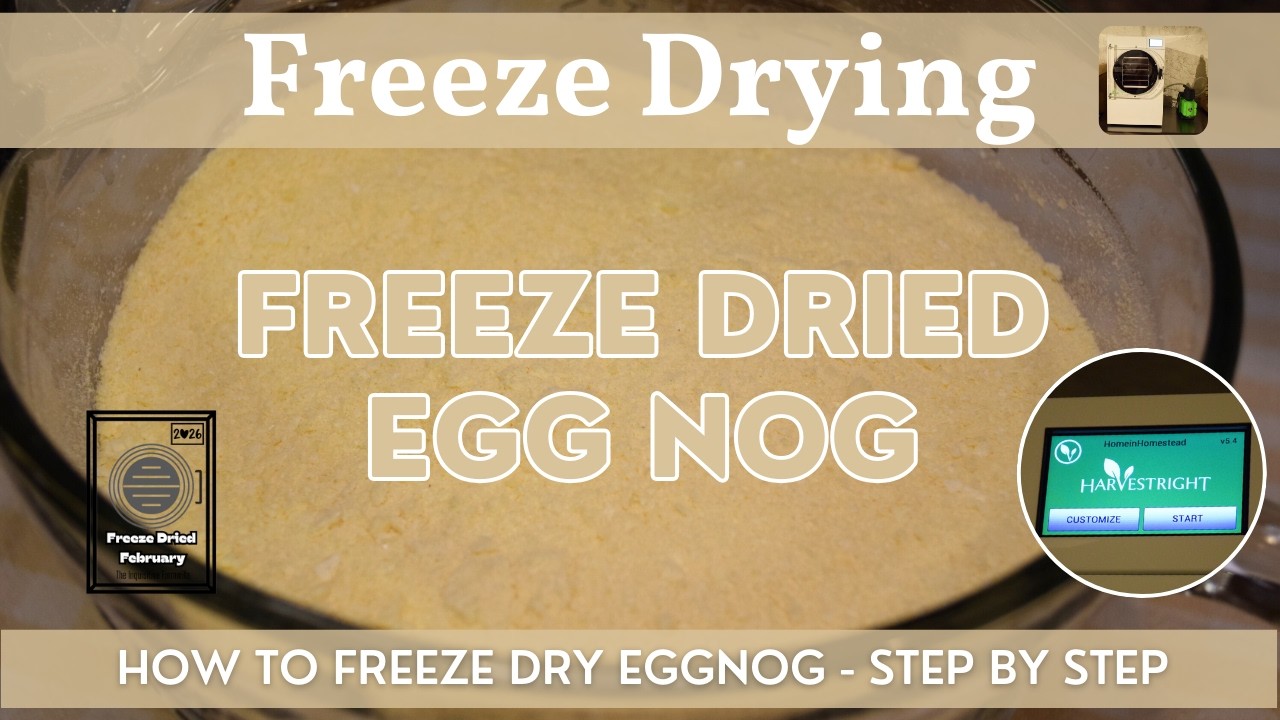 Freeze Dried Egg Nog (Eggnog) | Freeze Dried February | Harvest Right Freeze Drying Step by Step